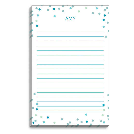 Teal Mix Confetti Notepads